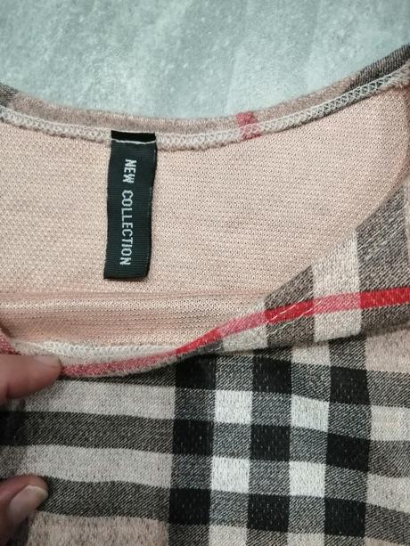 Šaty pletené v štýle burberry, káro, vs-m, m