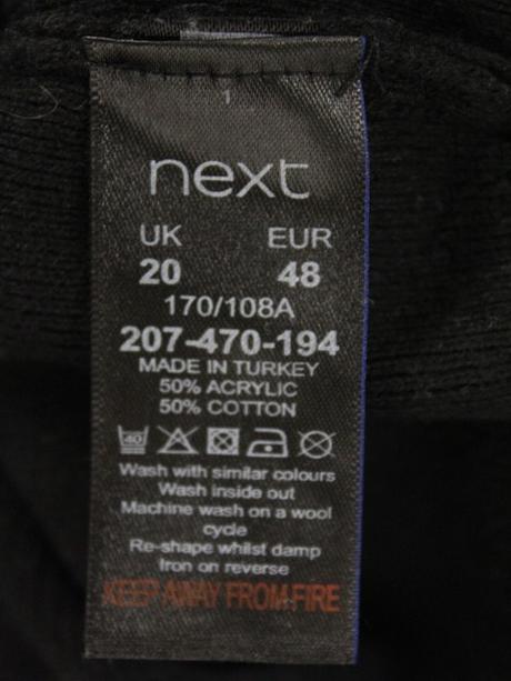 -s nazberanými rukávmi pulóver next veľ. 48, next,xl