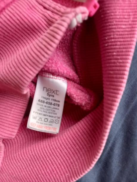 Ružová mikina, next,110