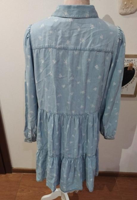 Košeľové riflové šaty, c&a,40