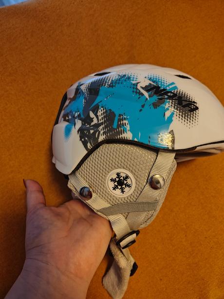 Lyžiarska prilba naxa 50-53+kukla lewro, s