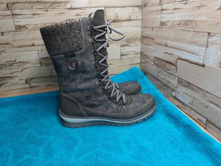 Rieker - remonte 40 - dámske kožené zateplené čižm, rieker,40