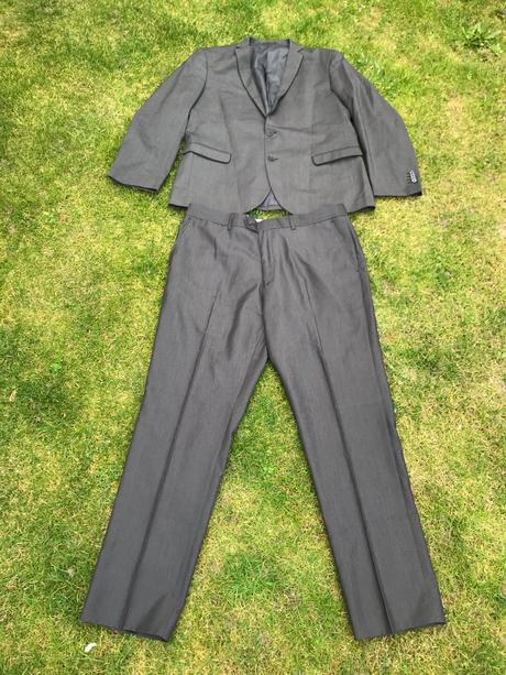 Pánsky tmavý oblek, f&f,58