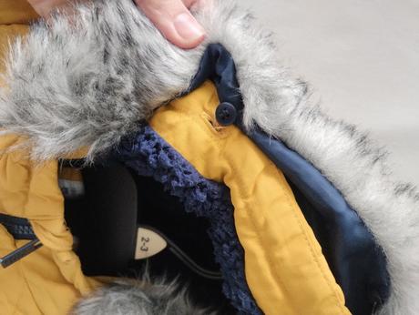 Zimna bunda s kozusinou, c&a,86