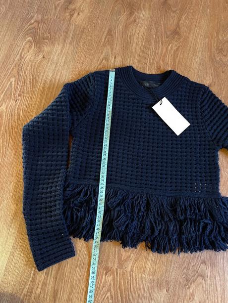 Svetrík so strapcami zara, zara,34 / 36 / s / xs