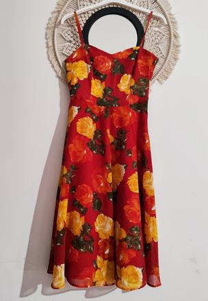 Kvietkované letné šaty, m