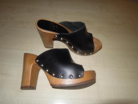 Čierne kožené vsuvky humanic 36, humanic,36