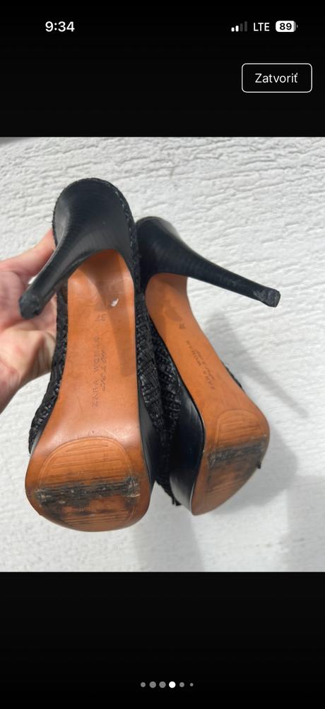 Zara high heels topanky vysoky opatok platforma st, zara,37