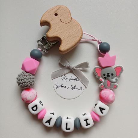 Retiazka na cumlík pre dievčatko, 