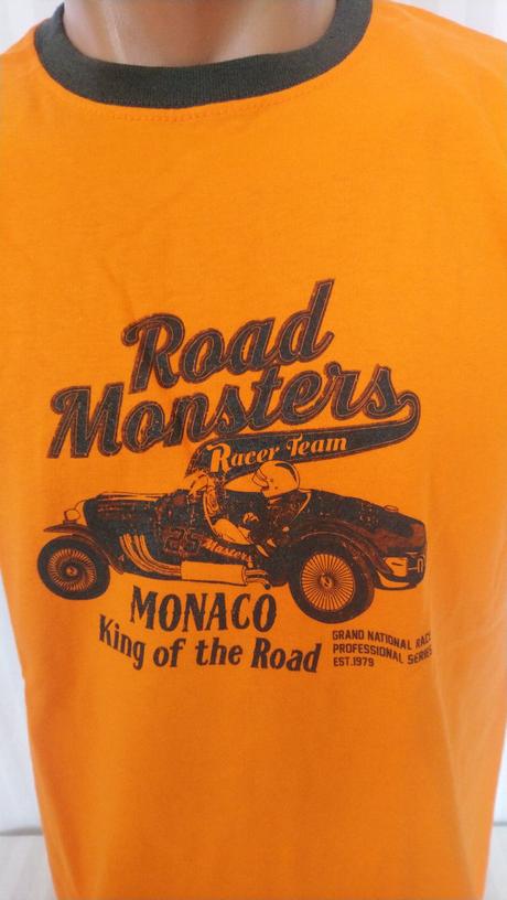 Pánske oranžové tričko road monster, fruit, m, m