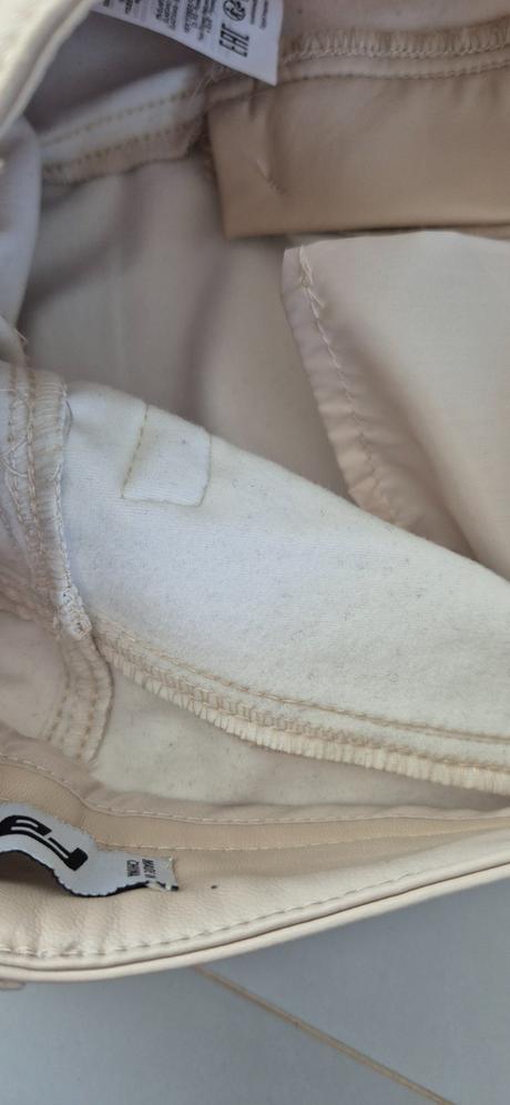 Koženkové nohavice, fishbone,xs