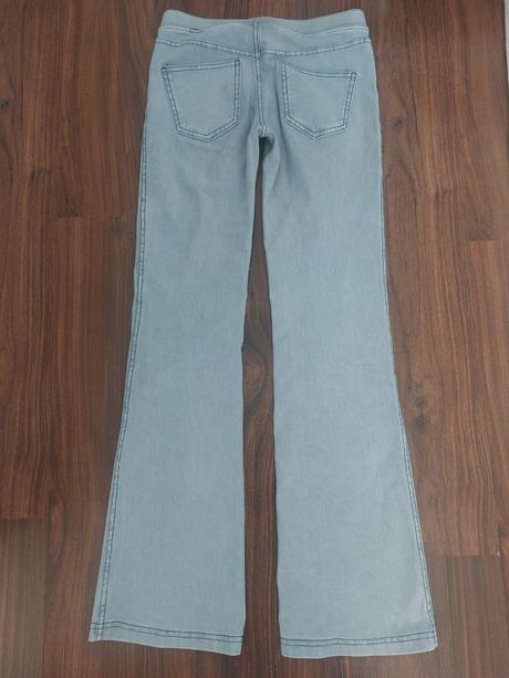 Dievčenské zvonové tenké džegíny, h&m,146