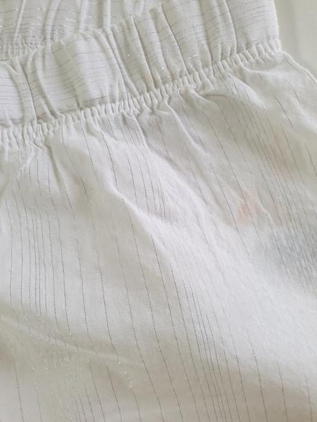 Biele nohavice so strieborným všitím, esmara,l