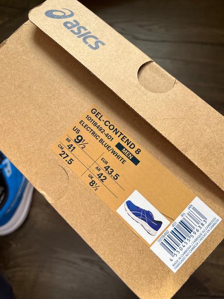 Asics contend, asics,43
