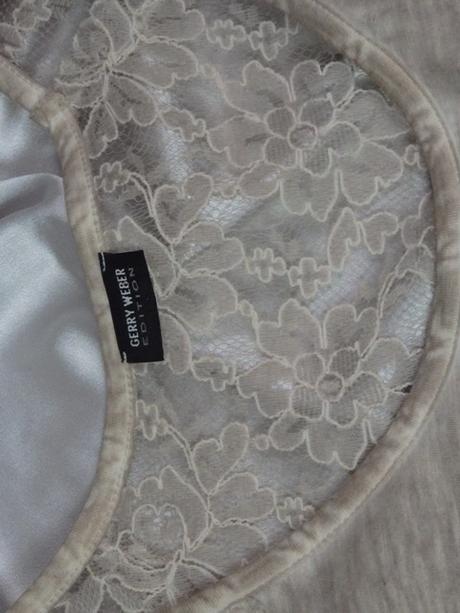 Kvalitné čipkované tričko, xl