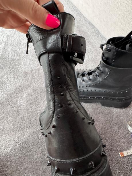 Kožené bikerky pinko 37, pinko,37