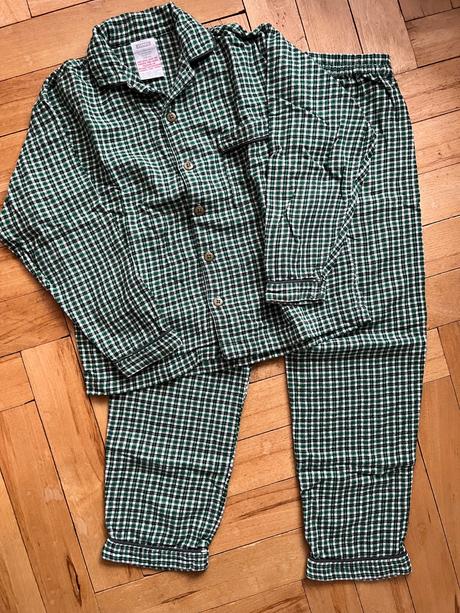 Detské flanelové pyžamo, tesco,128