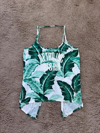 Retro jeans top, m