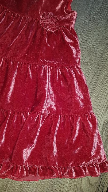 Bordové šaty, h&m,98