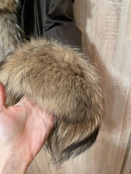 Zimná párka s pravou kožušinou, xs