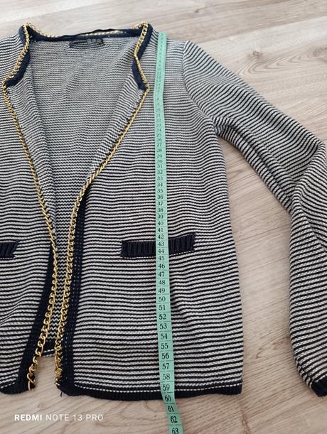 Pekný pasikavý blejzer, atmosphere,m