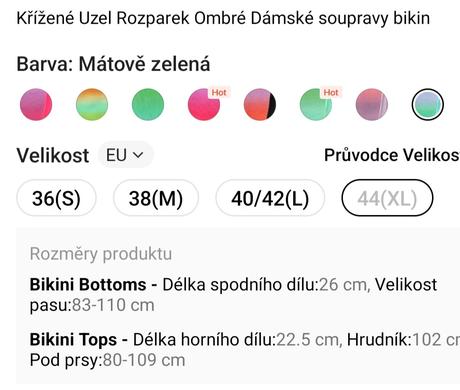 Plavky - trojkombinacia, xl