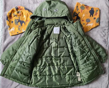 Lindex bunda + ciqpka a šatka, lindex,110