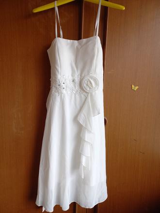 Biele letné šaty, s