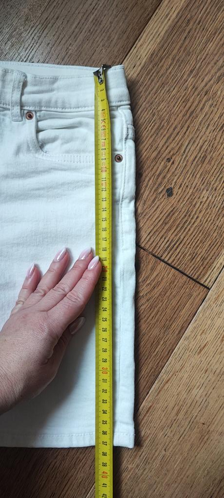 Biele riflové slim šortky zara, zara,134