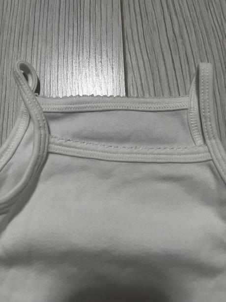 Biele tielkove body na tenké ramienka, primark,80