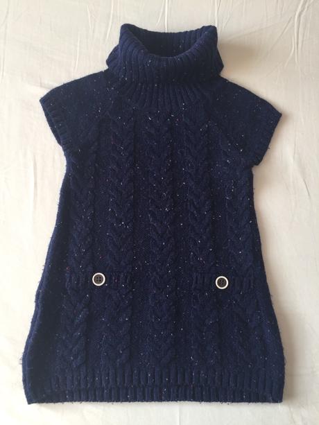 Úpletové rolákové šaty, palomino,92