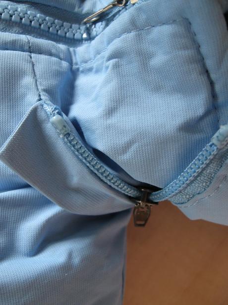 Bledomodrá bundička so žirafkou na zimu, 80