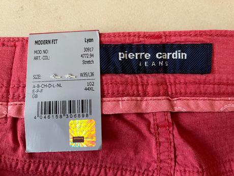 Nové strecove nohavice pierre cardin, vel.35/36, pierre cardin,xl