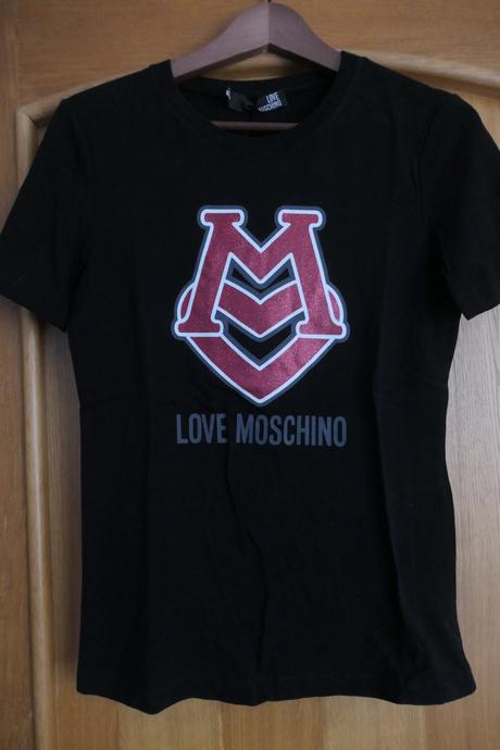 Love moschino icon damske tricko s/m, moschino,m