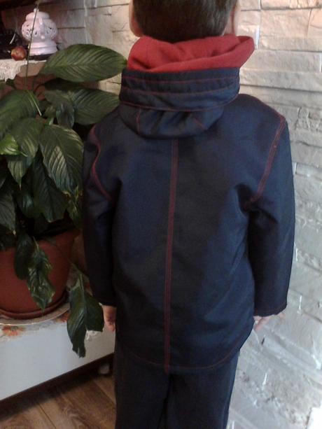 Bundička - modro červená, palomino,110