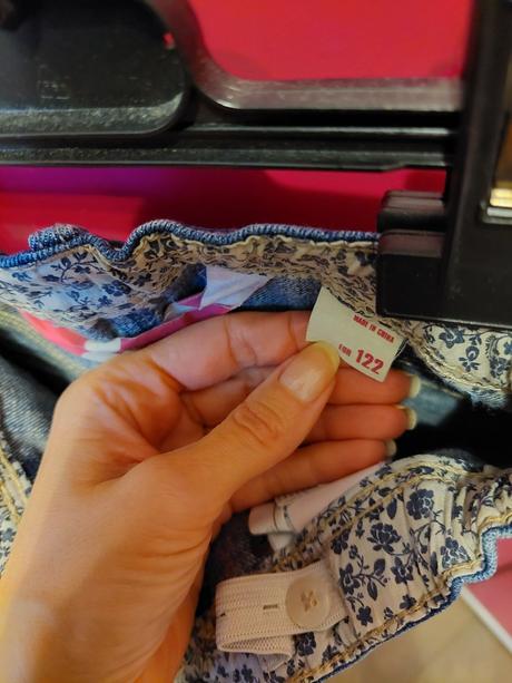 Riflová sukňa značky h&m - veľkosť 122, h&m,122