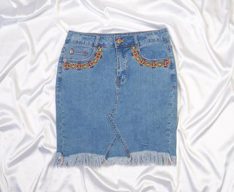 Kvalitné riflová sukňa fb sister, fishbone,m