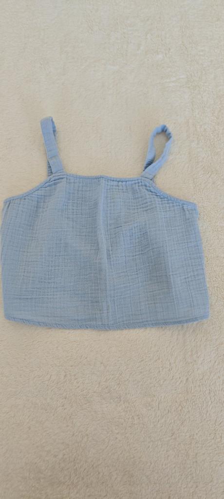 Mušelínový crop top, 152