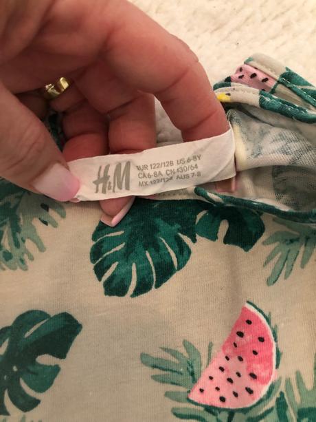 Ľahké letné saty h&m, h&m,122