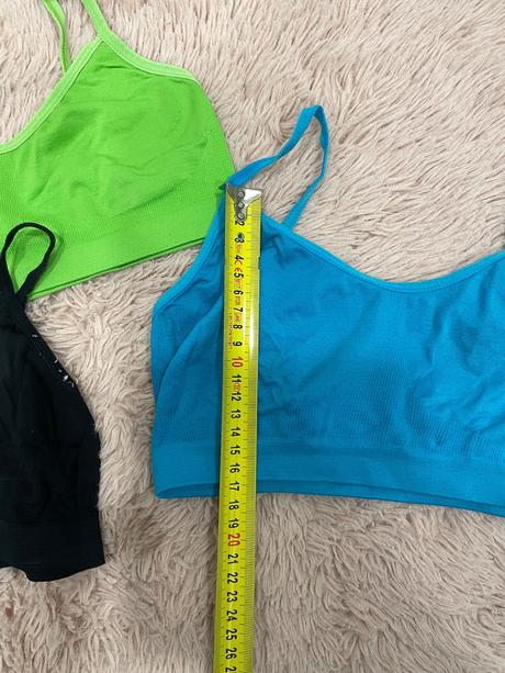 3pack elastických podprseniek, xs