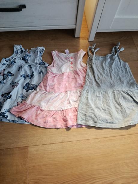 Balík šaty šatky na leto 1,5-2 roky, h&m,92