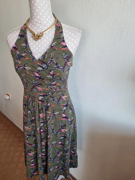 Oliovové šaty boden veľ.s, mini boden,s