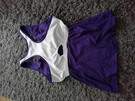 Fialový športový top, l