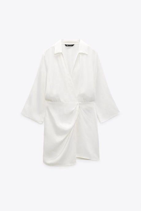 Krásne zavinovacie saténové šaty značky zara, zara,l