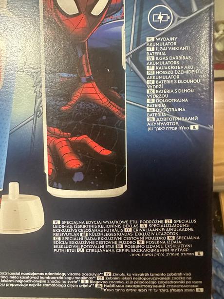Oral-b spiderman elektrická kefka,