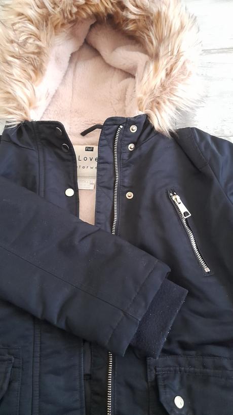 Zimná teplá bunda 9-10 r.+bunda zadarmo., f&f,134