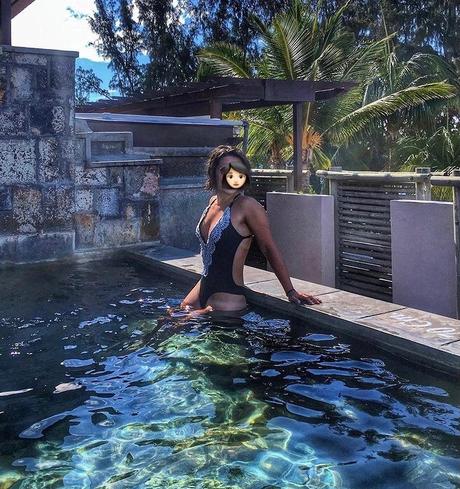 Jednodielne plavky s čipkovaným vzorom, xs