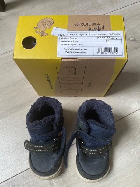 Detské zimné barefoot topánky s pro-tex membránou, protetika,22