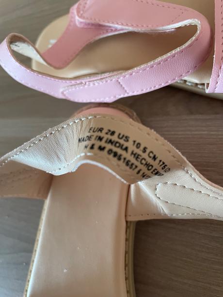 Letné sandálky h&m 28 ružové, h&m,28