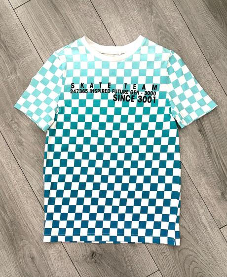 Kockované tričko veľ. 128, f&f,128